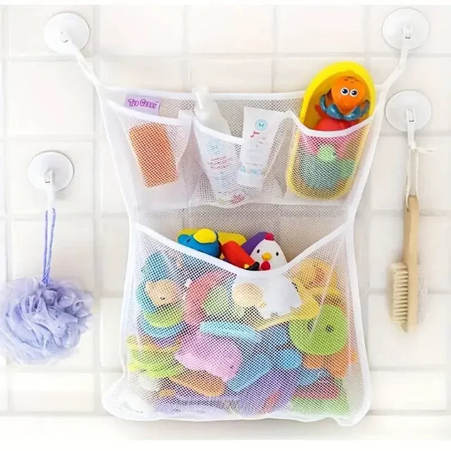 Bath Toy Storage Net – Suction Cup Mesh Organizer
