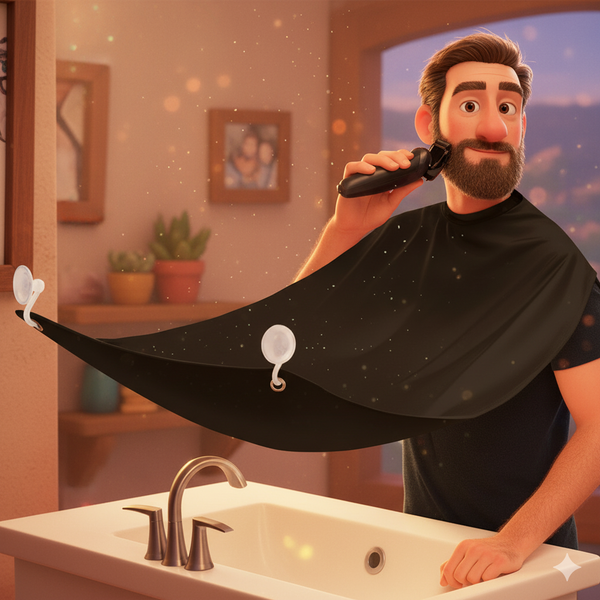 Shaving Apron – Non-Stick Hair Catcher
